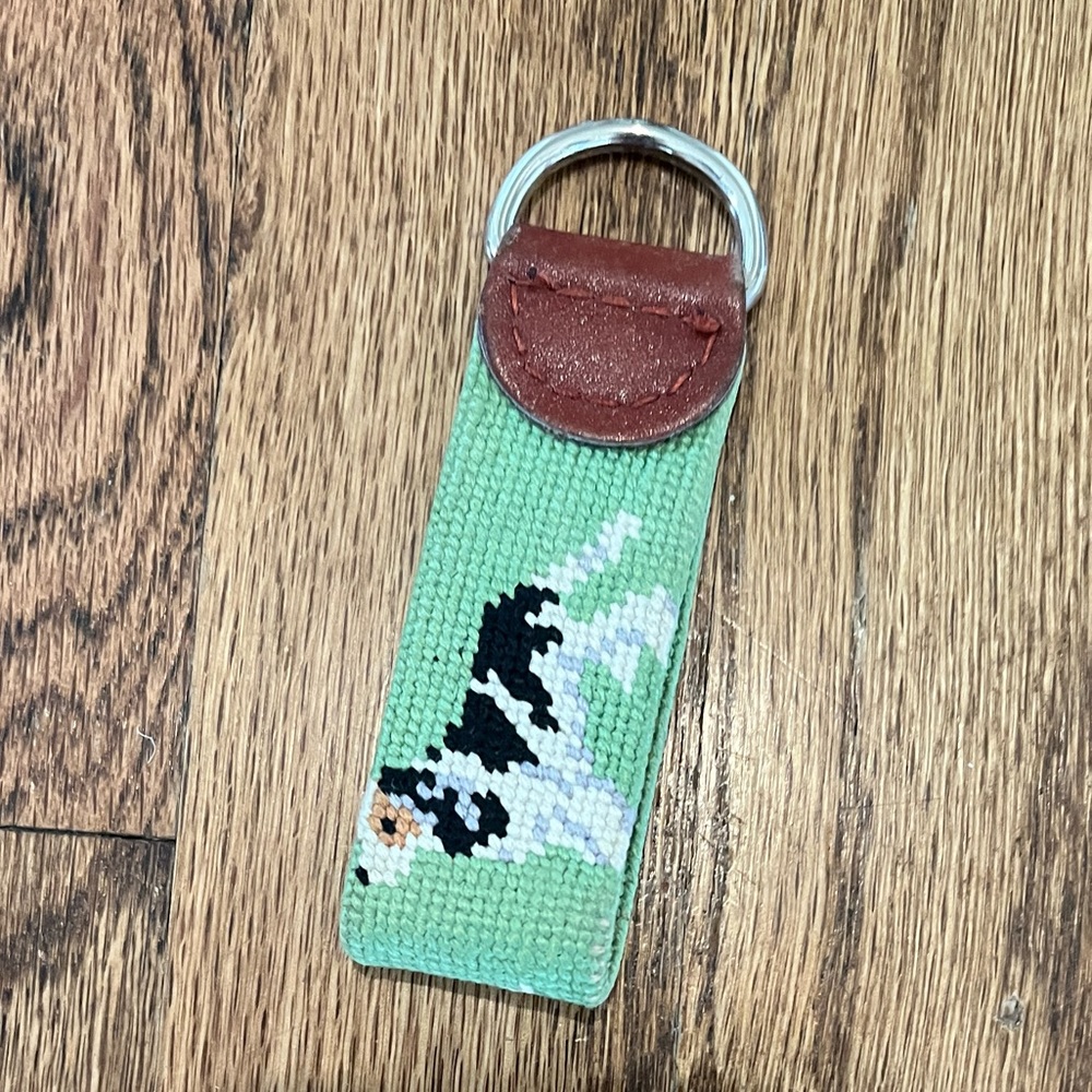Smathers and Branson dog key fob with monogram